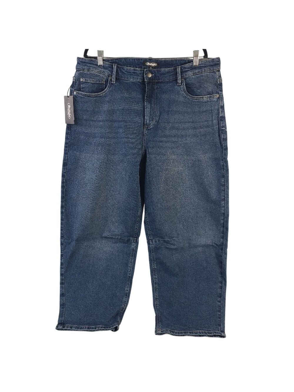 Buffalo Barrel Jeans Women's Admiral Blue Sz 16 Sustainable Denim Cropped Style